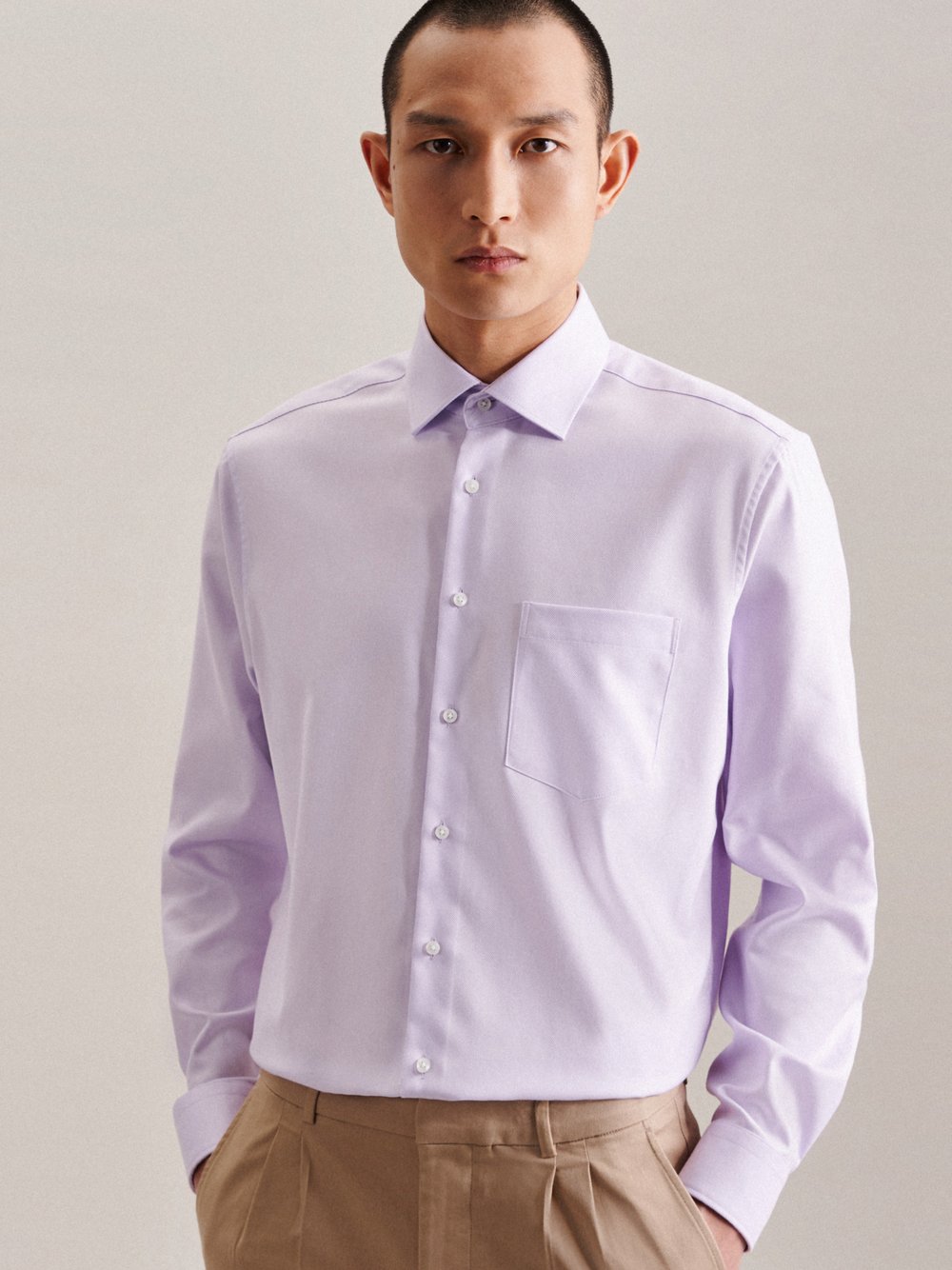 Seidensticker Business Hemd Herren Slim Fit Baumwolle