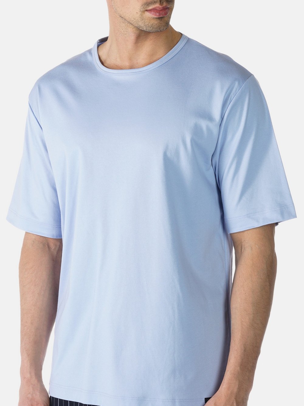 Mey Schlafanzug Oberteil Herren Baumwolle