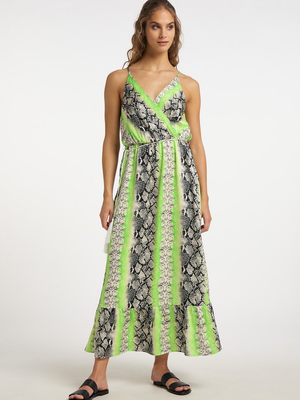 IZIA Maxikleid mit Schlangen-Print Damen gemustert