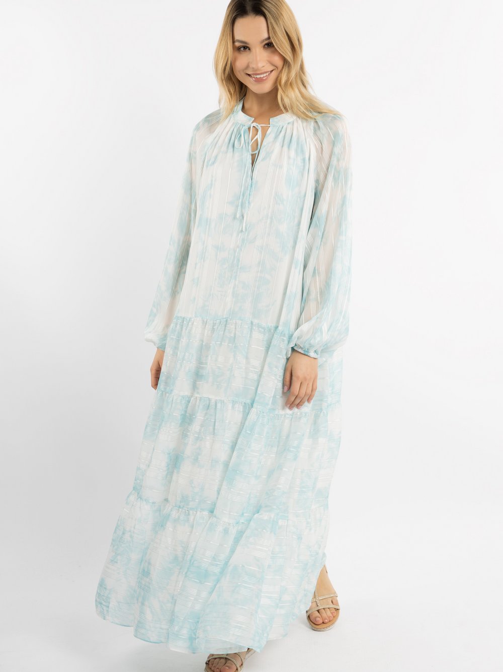 IZIA Maxikleid Damen gemustert