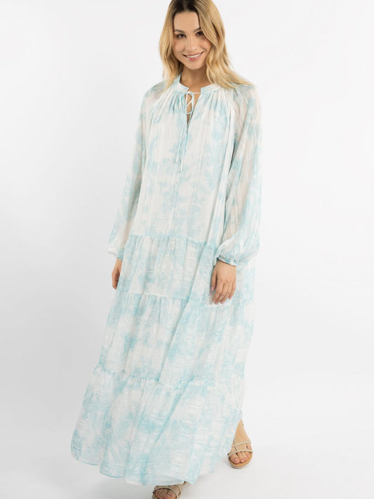 IZIA Maxikleid Damen gemustert