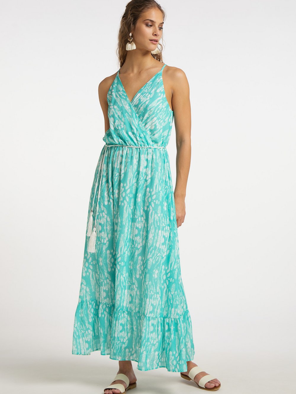 IZIA Midikleid mit Batikprint Damen gemustert