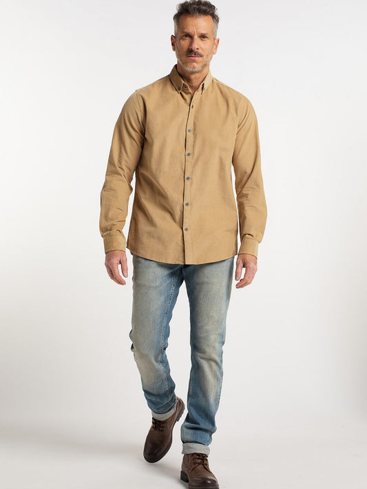 Dreimaster Hemd Herren Regular Fit Baumwolle