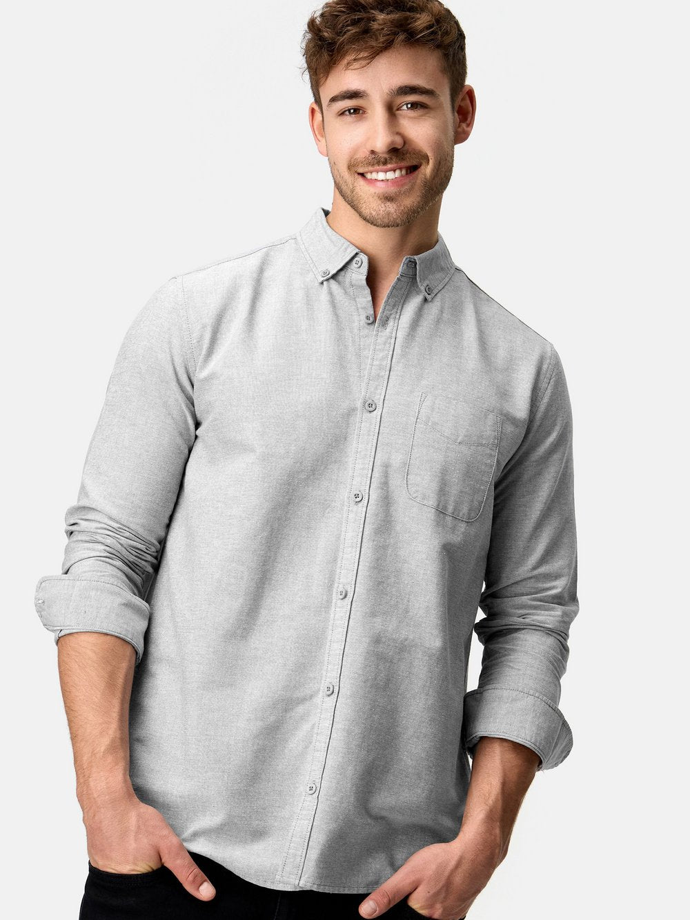 Indicode Hemd Langarm Herren Regular Fit Baumwolle