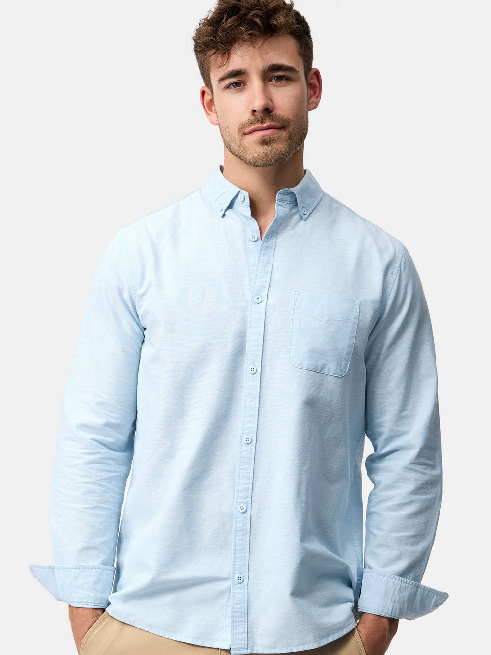 Indicode Hemd Langarm Herren Regular Fit Baumwolle