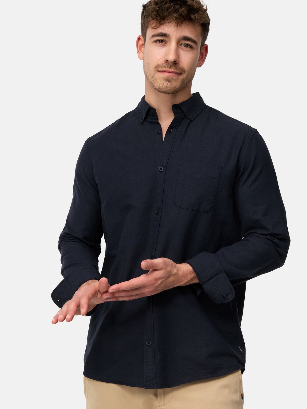 Indicode Hemd Langarm Herren Regular Fit Baumwolle