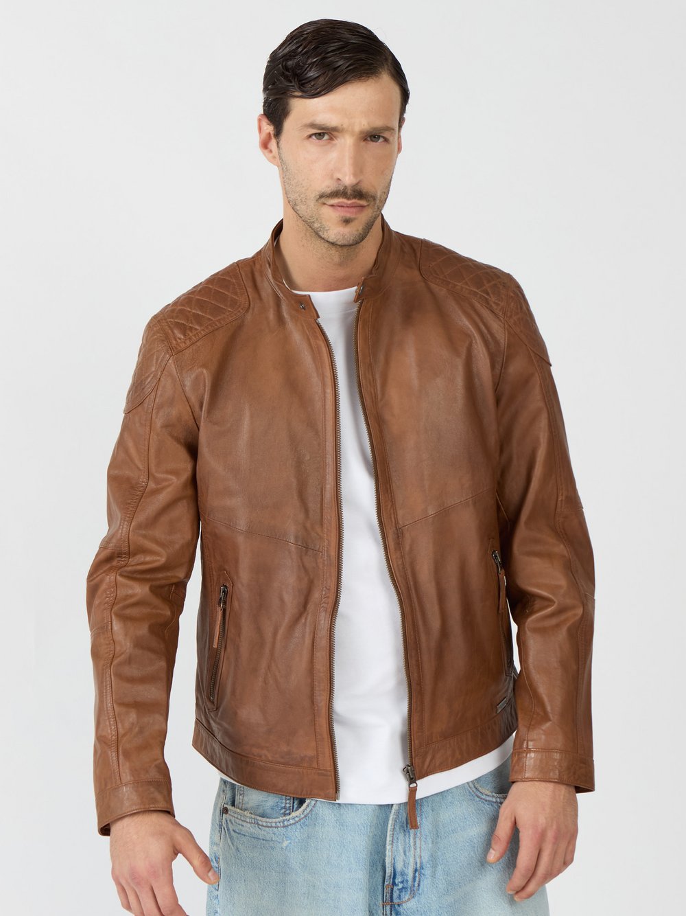 Mustang Lederjacke Herren