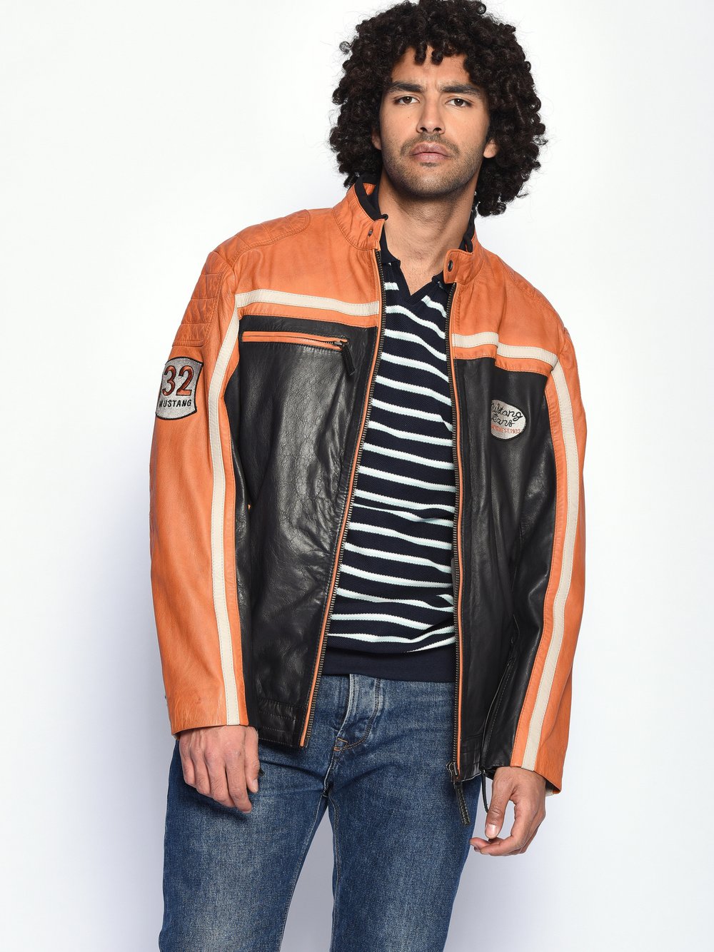 Mustang Lederjacke Herren