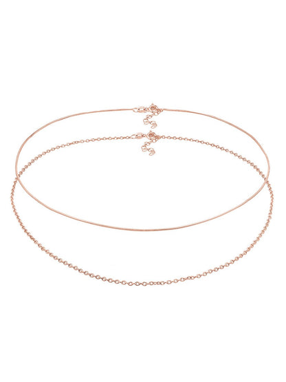 Elli Halskette Damen Sterlingsilber roségold