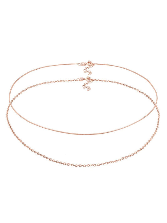 Elli Halskette Damen Sterlingsilber roségold