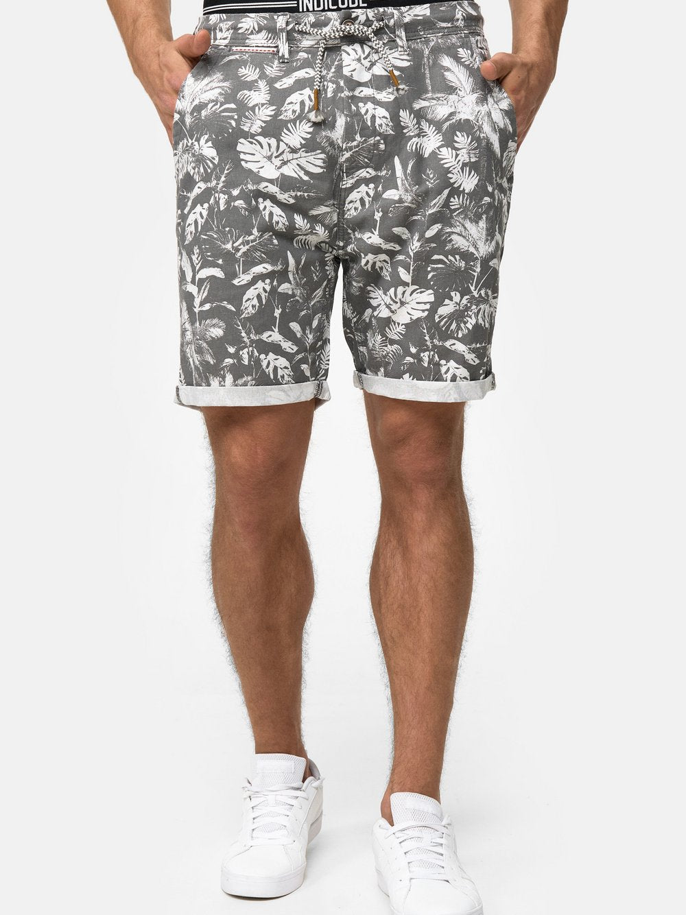 Indicode Shorts Leinen Herren