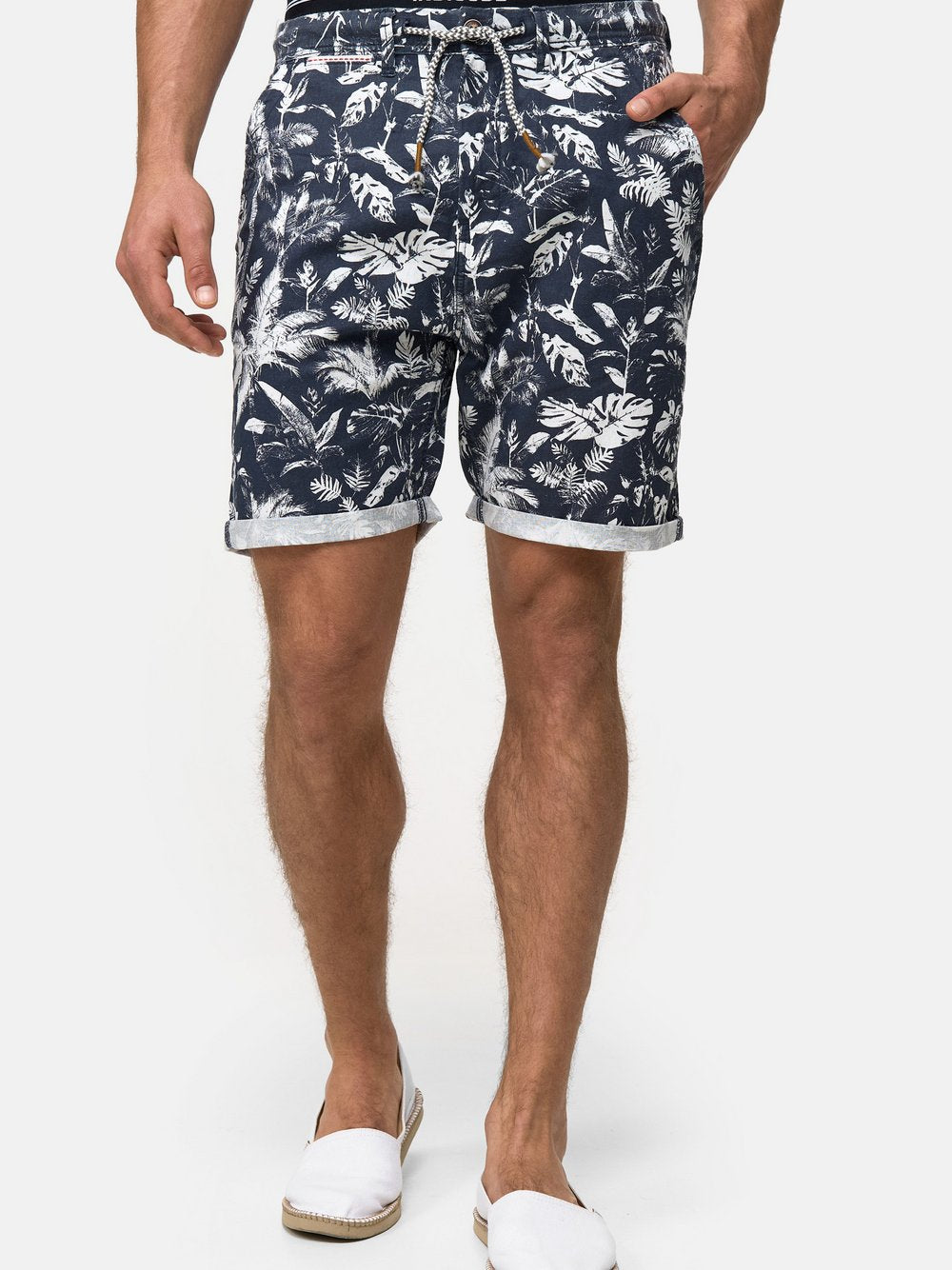 Indicode Shorts Leinen Herren