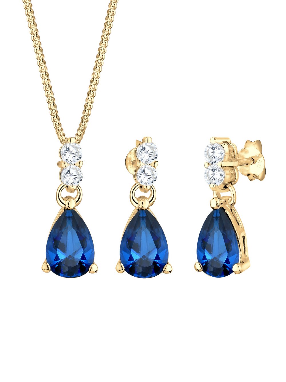 Elli PREMIUM Schmuckset Damen Sterlingsilber