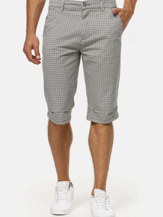 Indicode Shorts Chino Herren Baumwolle kariert