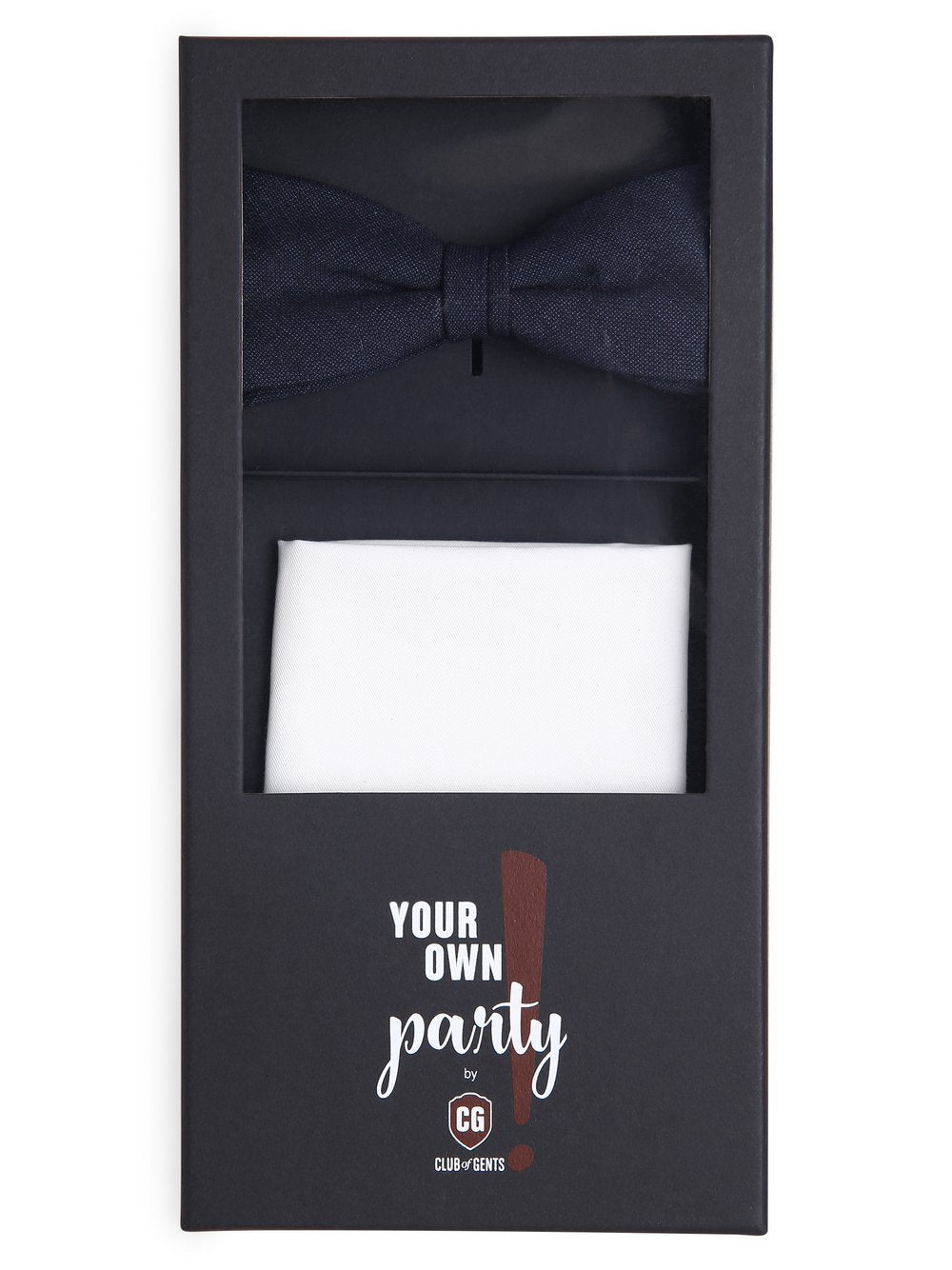 CG - CLUB of GENTS Fliege und Einstecktuch Herren Regular Fit Schurwolle strukturiert