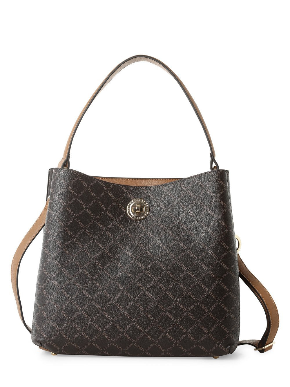 L.Credi Handtasche Damen Kunstleder gemustert