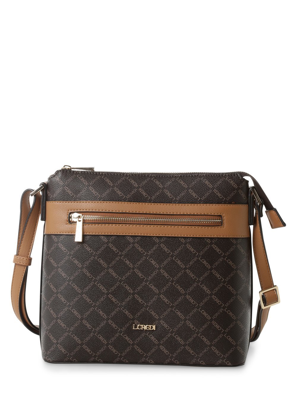 L.Credi Umhängetasche Damen Kunstleder gemustert