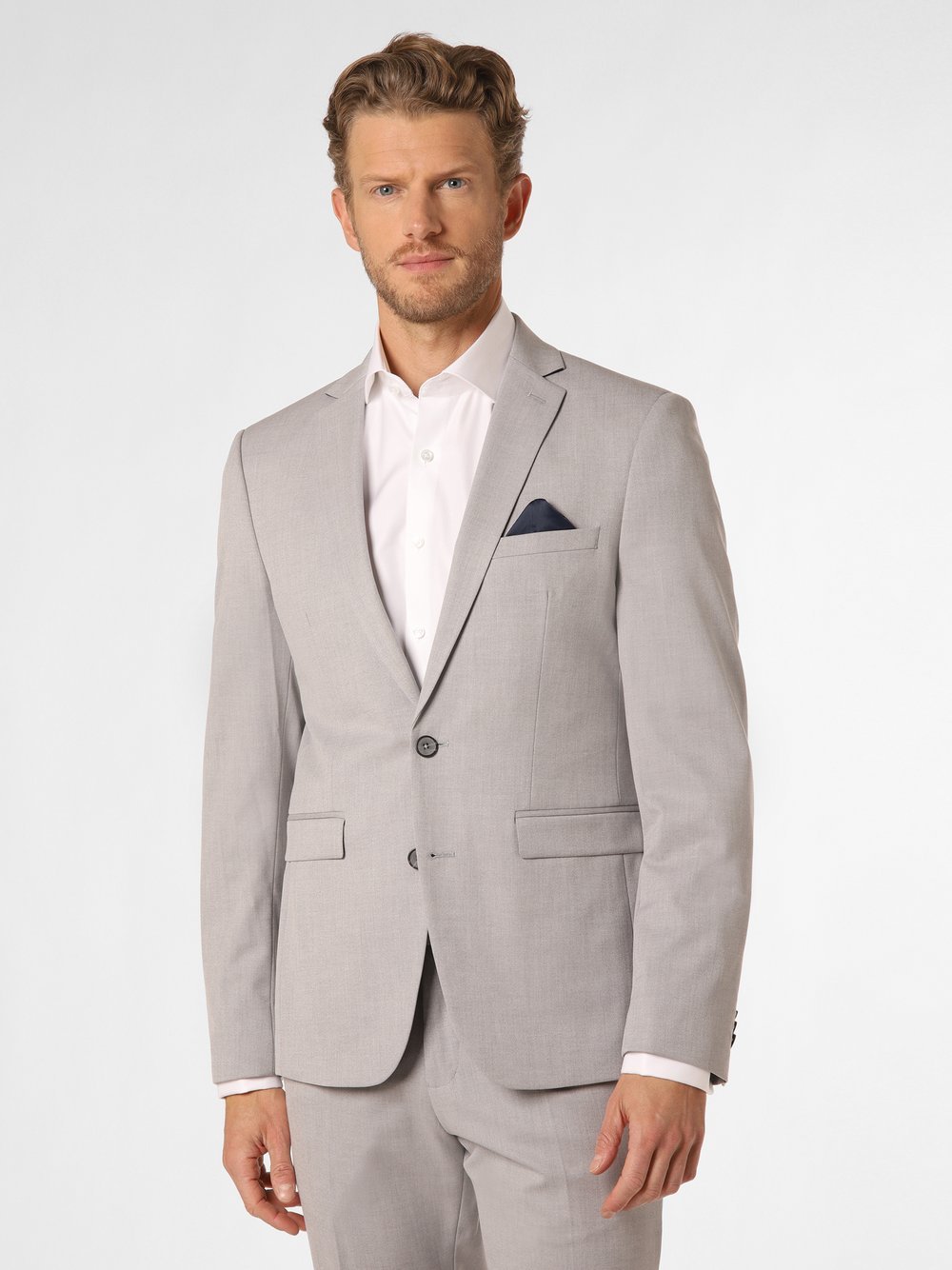 Finshley & Harding Baukasten-Sakko Herren Slim Fit meliert