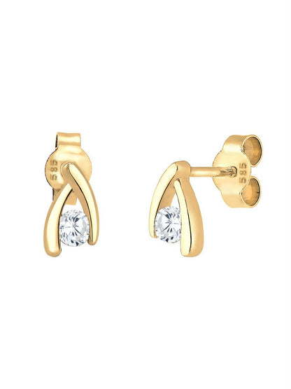 Elli PREMIUM Ohrringe Damen Gelbgold