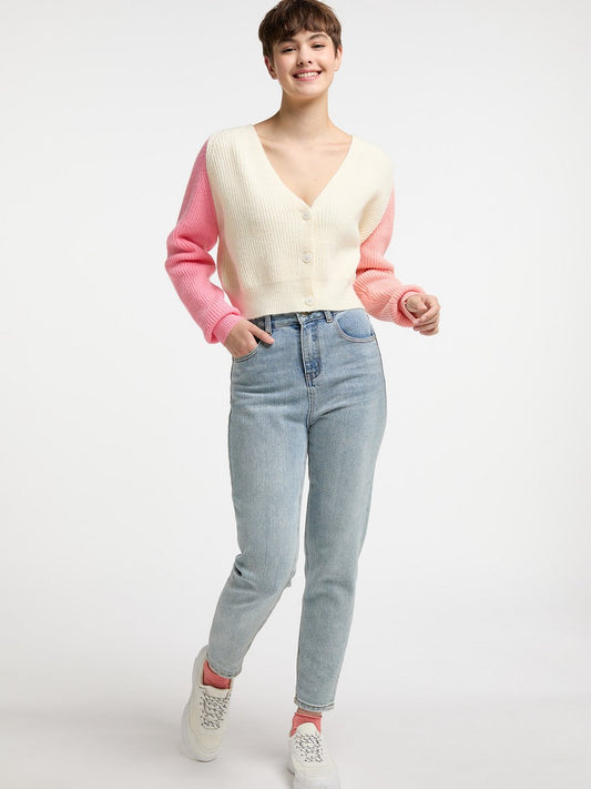 MyMo Strickjacke Damen Polyamid gemustert