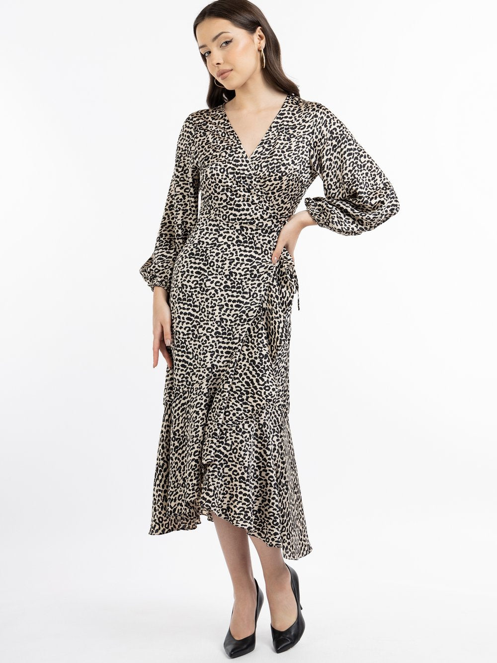 Faina Wickelkleid Damen gemustert