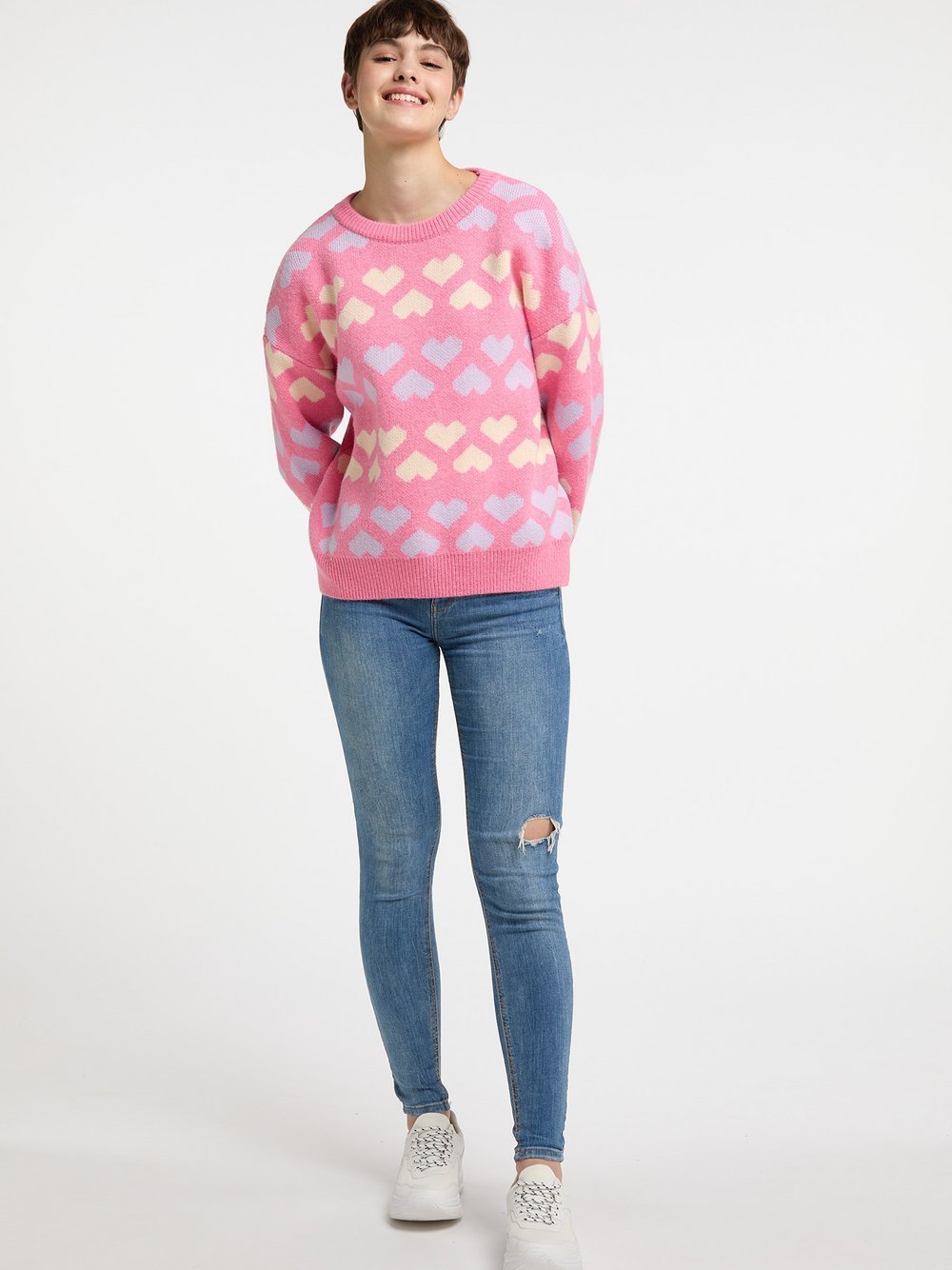 MyMo Strickpullover Damen gemustert