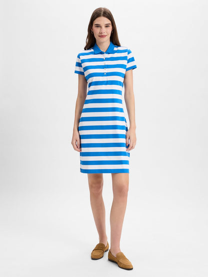 Marie Lund Kleid Damen Baumwolle gestreift