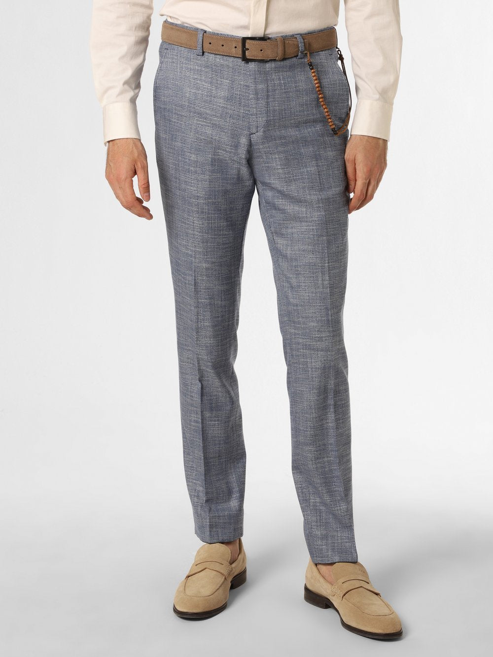 Finshley & Harding Baukasten-Hose Herren Modern Fit strukturiert
