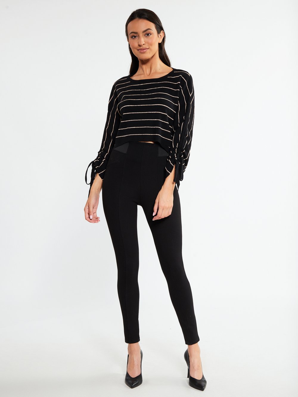 Faina Strickpullover Damen gestreift