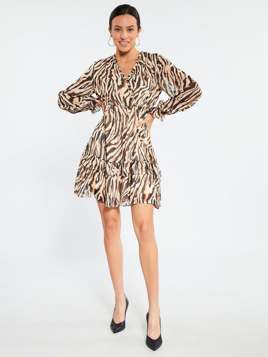 Faina Kleid Damen gemustert