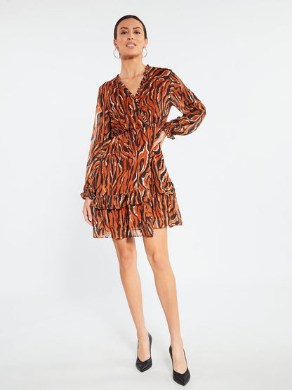 Faina Kleid Damen gemustert