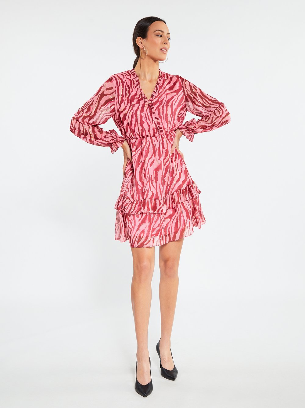 Faina Kleid Damen gemustert