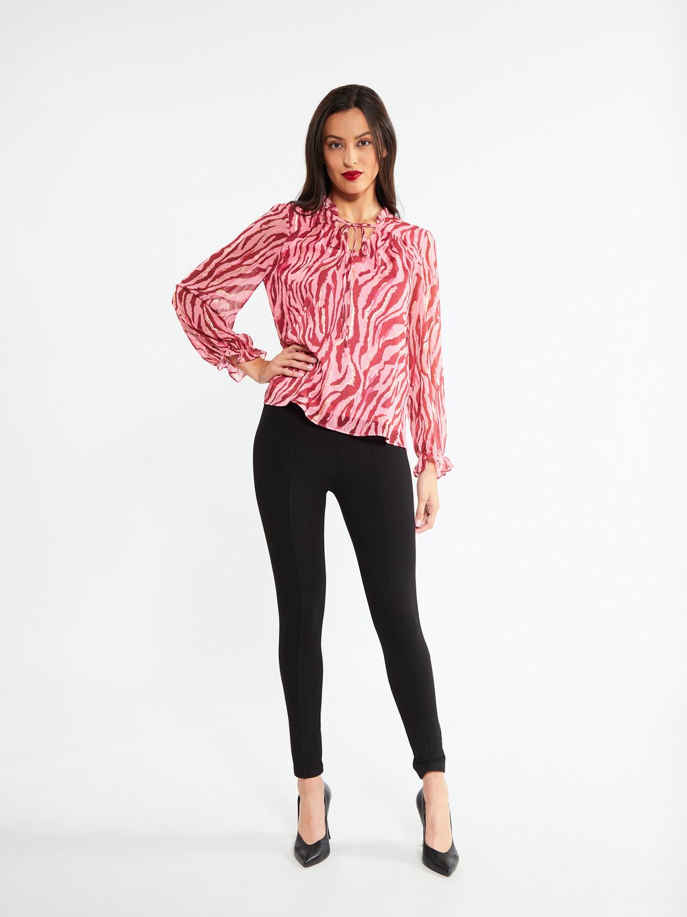 Faina Bluse Damen gemustert