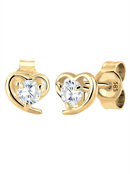 Elli PREMIUM Ohrringe Damen Gelbgold