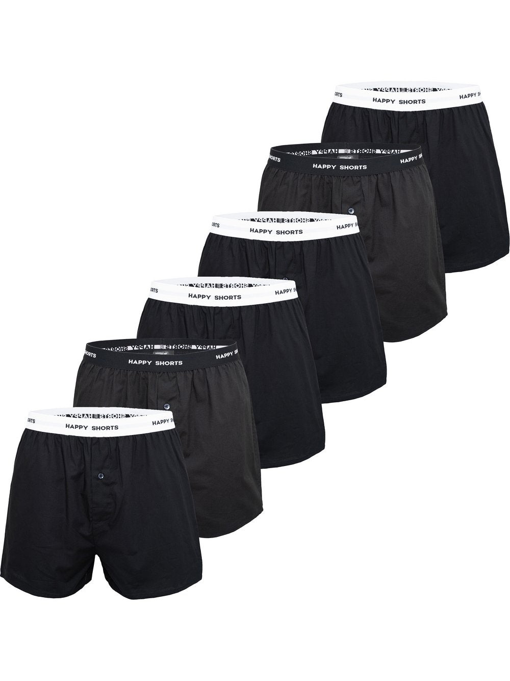 HAPPY SHORTS Boxer Herren Jersey gemustert