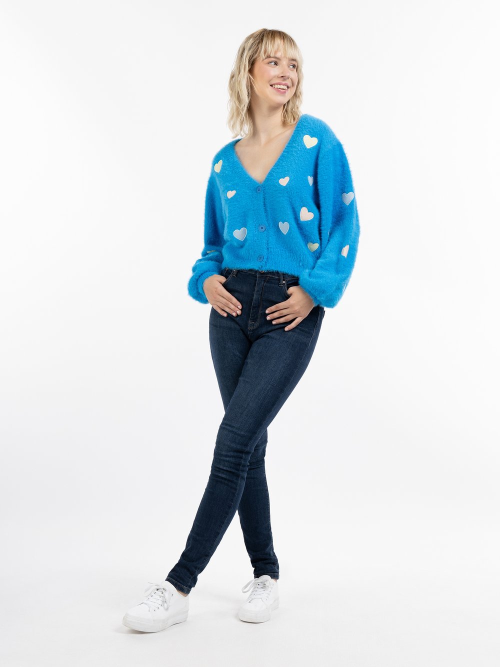 MyMo Strickjacke Damen gemustert