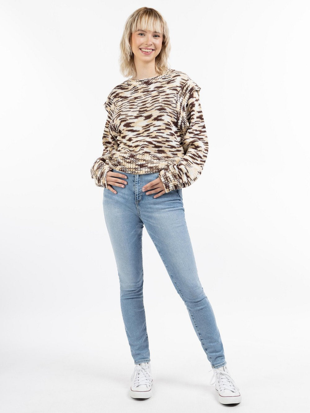 MyMo Strickpullover Damen gemustert