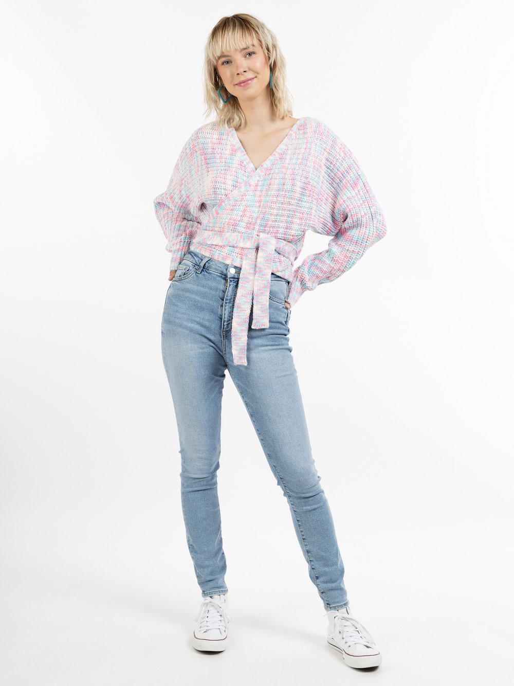 MyMo Wickeljacke aus Strick Damen gemustert