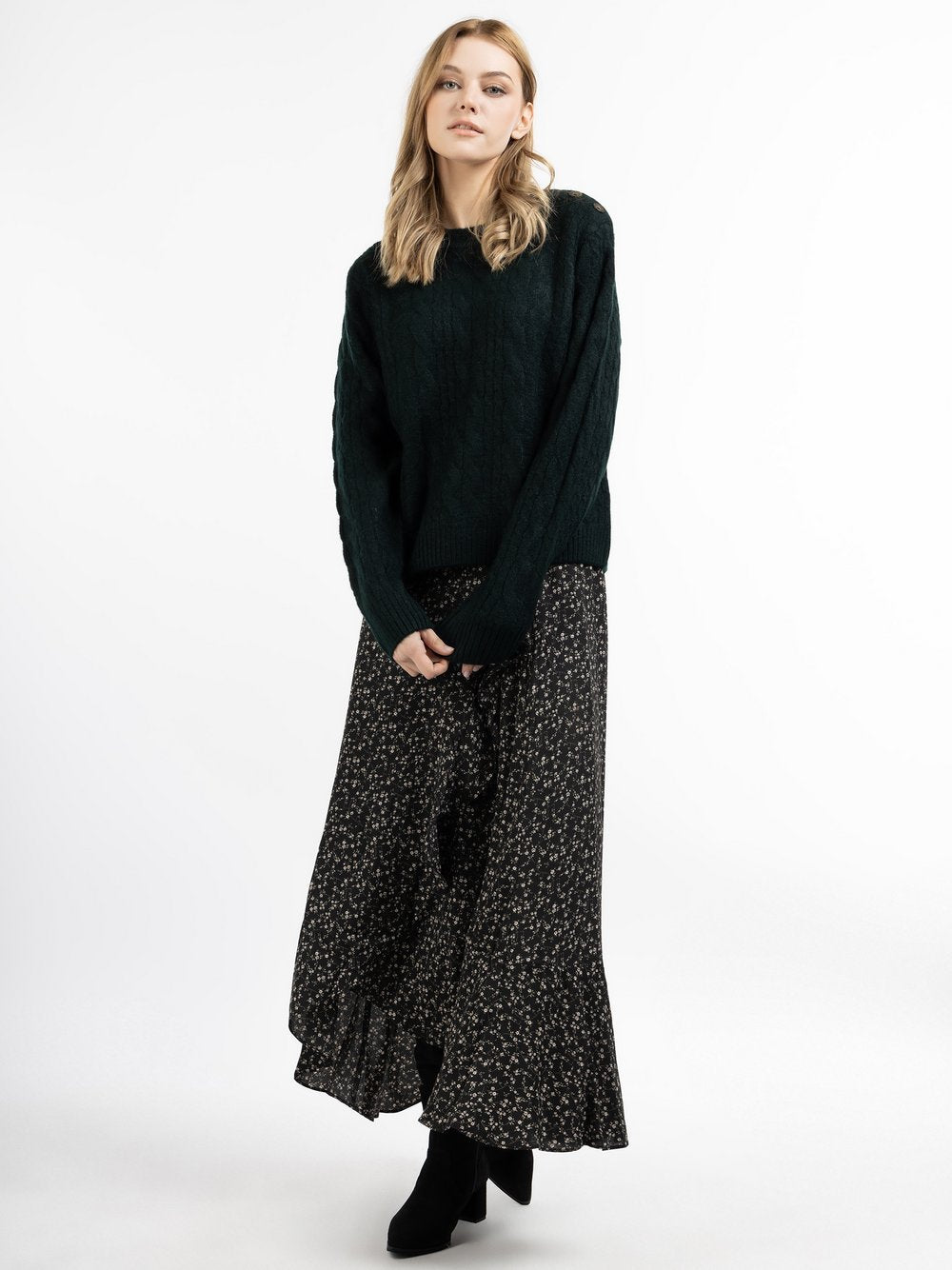 Dreimaster Strickpullover Damen gemustert