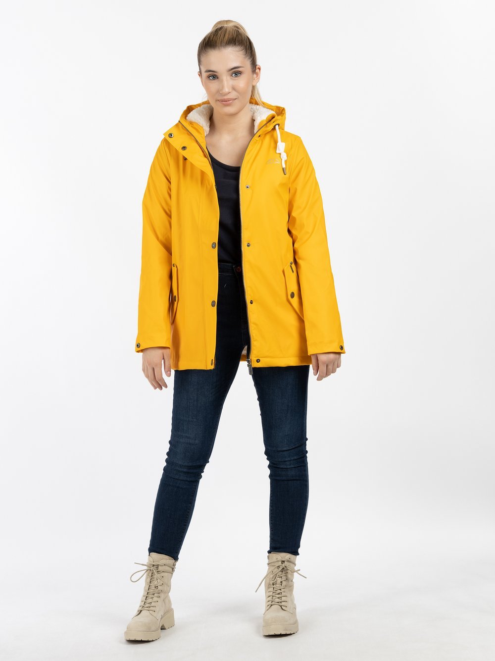 ICEBOUND Regenjacke mit Teddyfutter Damen