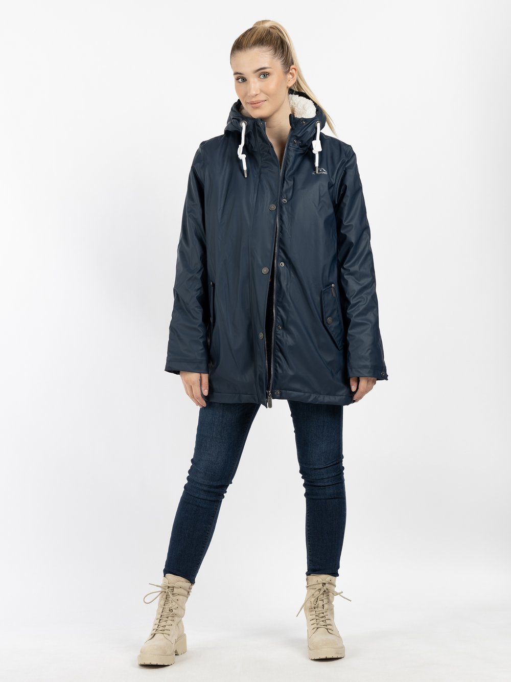 ICEBOUND Regenjacke mit Teddyfutter Damen