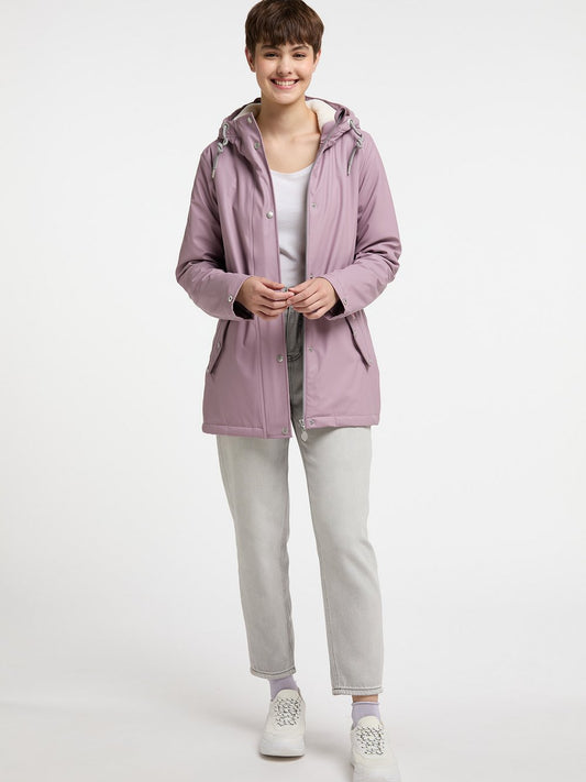 MyMo Regenjacke mit Webpelzfutter Damen