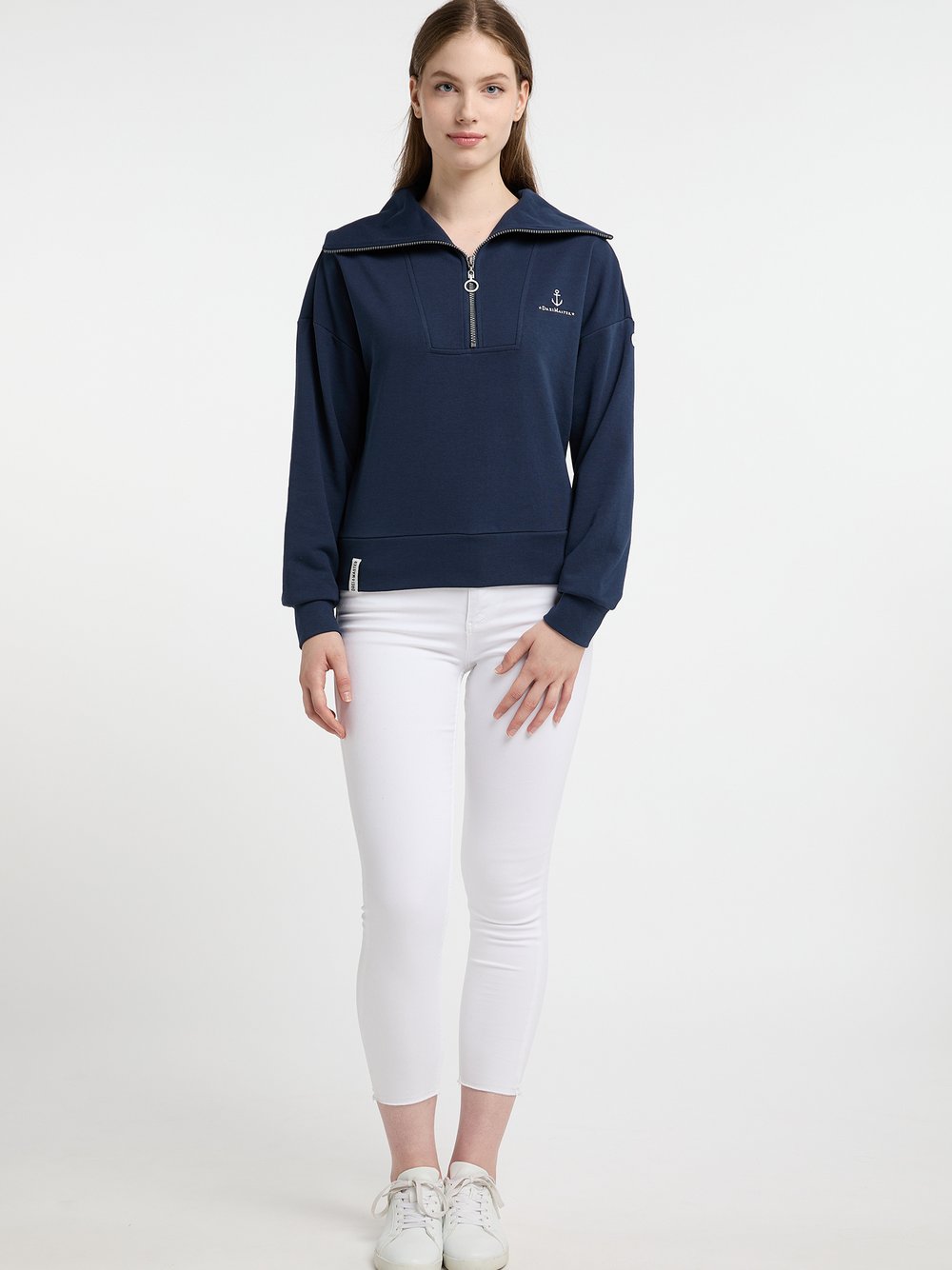 Dreimaster Übergroßes Sweatshirt Damen Baumwolle