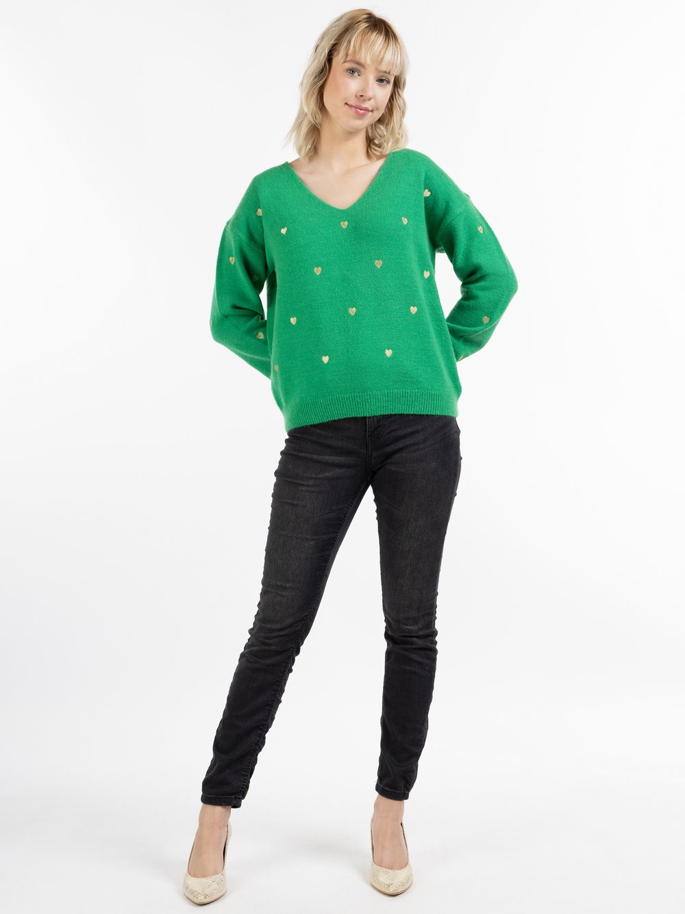 MyMo Strickpullover Damen Polyamid gemustert