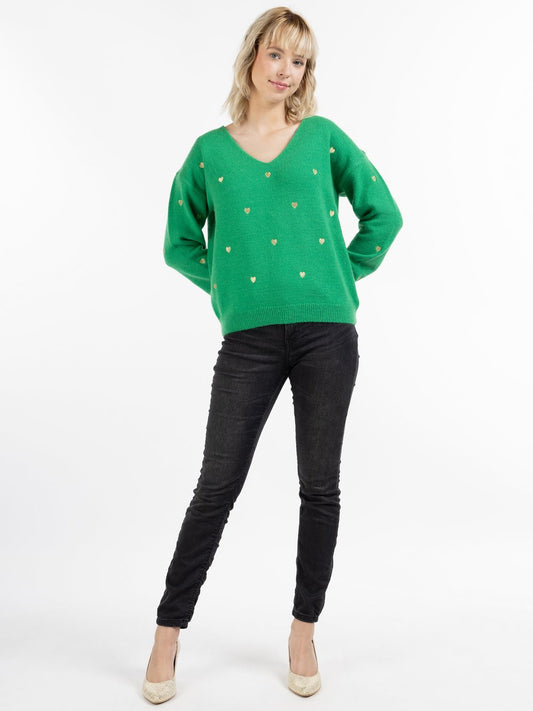 MyMo Strickpullover Damen Polyamid gemustert