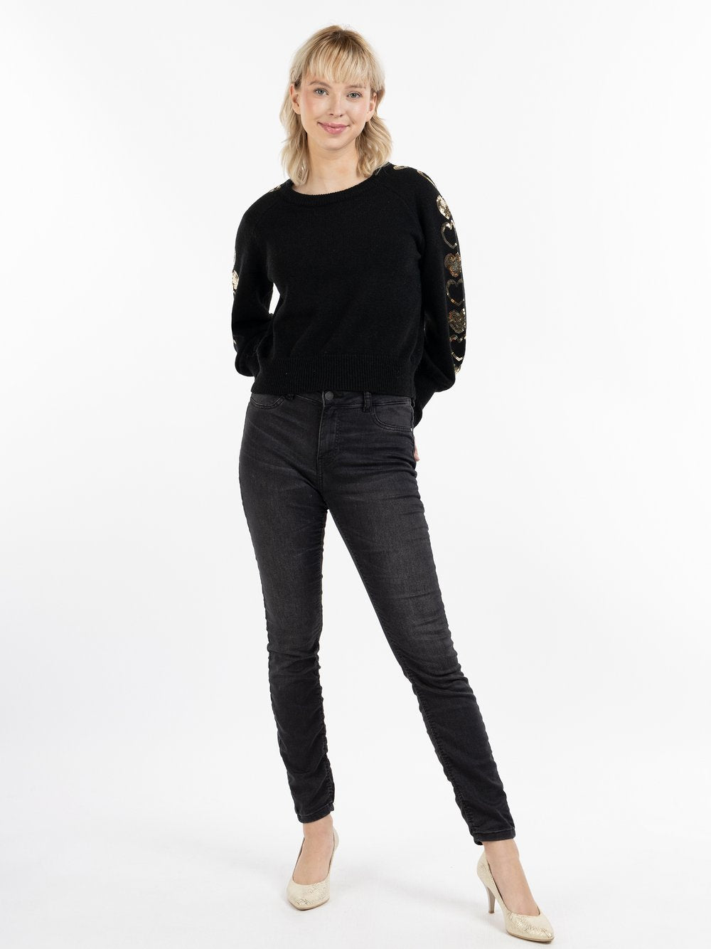 MyMo Strickpullover Damen Polyamid gemustert