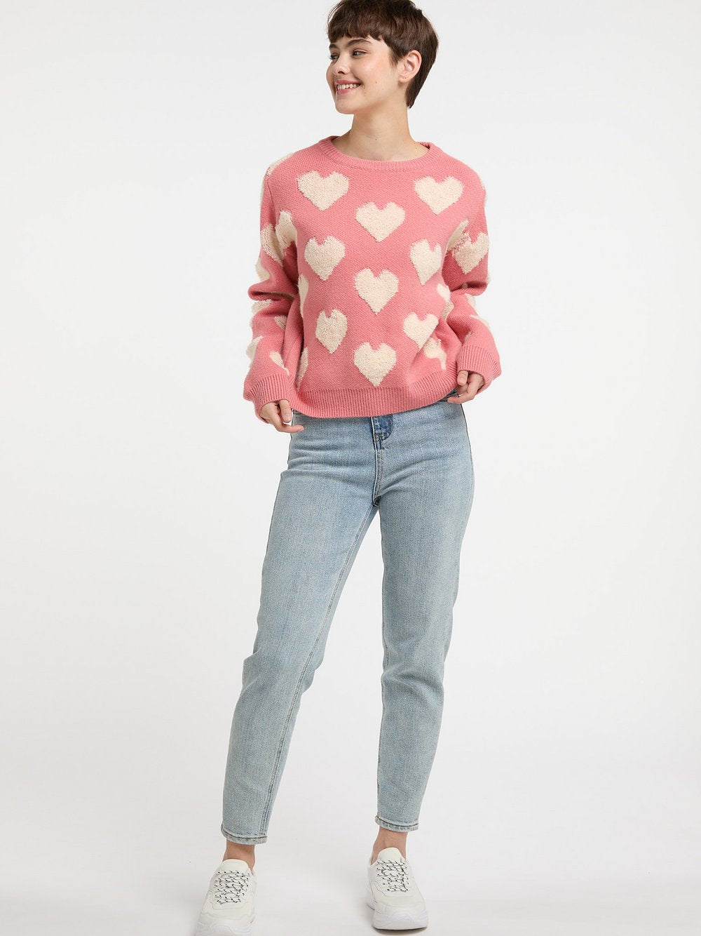 MyMo Strickpullover Damen gemustert