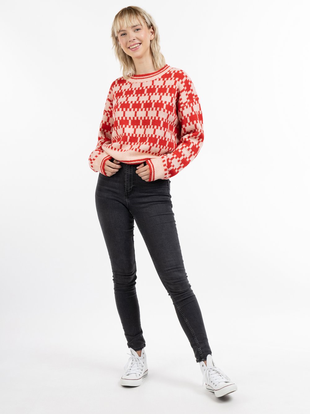 MyMo Strickpullover Damen gemustert