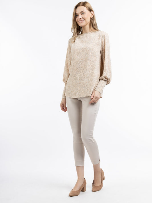 Dreimaster Blusenshirt Damen gepunktet