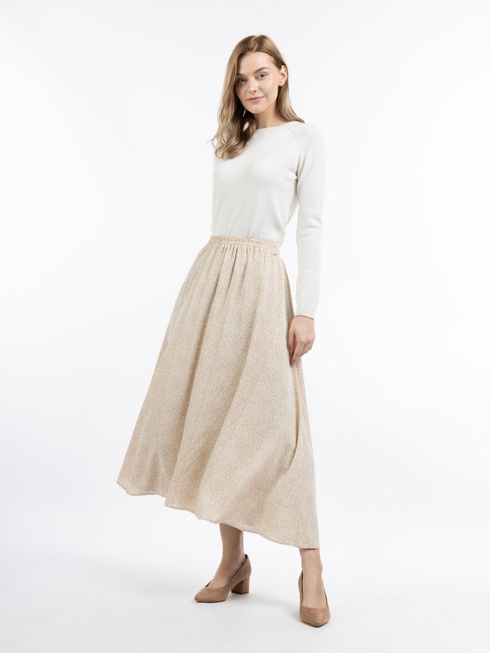 Dreimaster Maxirock Damen gepunktet